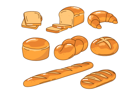 Bread, Bakery Hand Drawn Illustrations: A Creative Toolkit