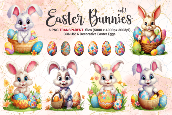 Bring Spring to Life: Using Easter Bunny Illustrations Vol 1