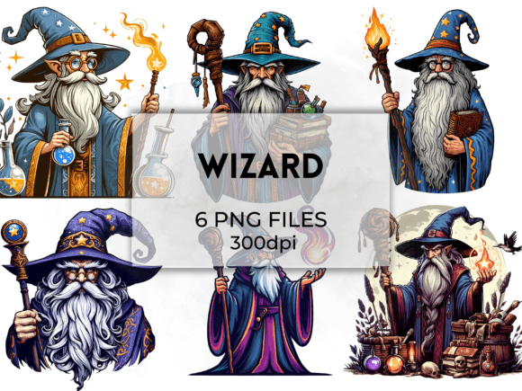 Enchanting Wizard Clipart for Creative Projects