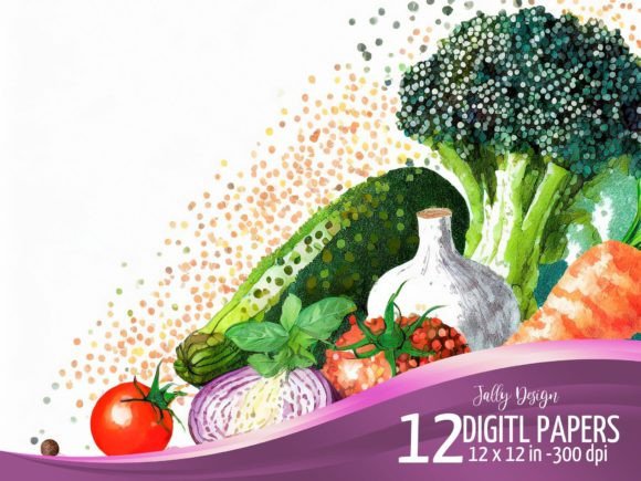 Fresh Vegetables Illustrations: A Vibrant Asset for Modern Design