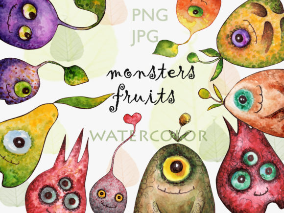 Illustrations Monsters Fruits: A Playful Design Toolkit