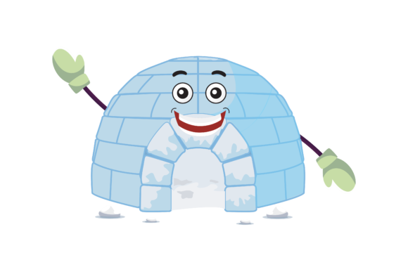 Kawaii Cute Snow House Illustrations: A Winter Design Guide