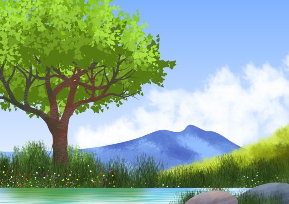 Mastering Visual Depth: The 4 Backgrounds Landscape Illustrations Set