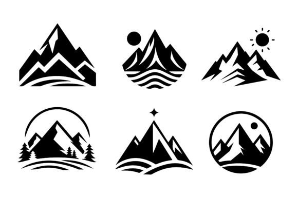 Mountain Logo Icon Vector Illustrations for Modern Branding