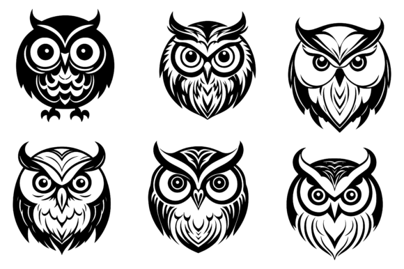 Owl Icon Vector Illustrations: Versatile SVG Design for Creators