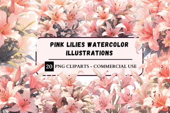 Pink Lilies Watercolour Illustrations: A Designer's Guide to Floral Art