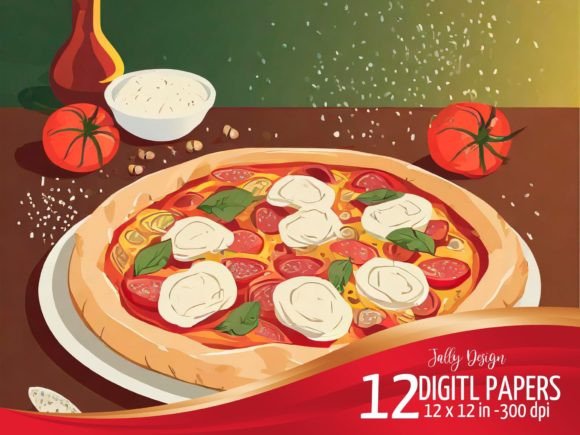 Pizza Illustrations in Vectorial Drawing: A Creative Toolkit