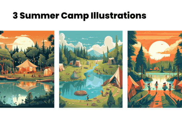 Summer Camp Illustrations: Adventure Awaits Your Brand