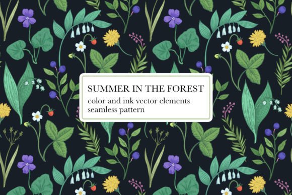 Summer in the Forest Illustrations: Nature's Design Toolkit