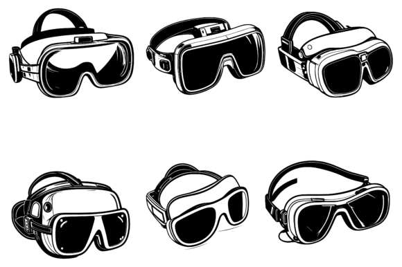 VR Glasses Vector Illustrations Design for Modern Creators