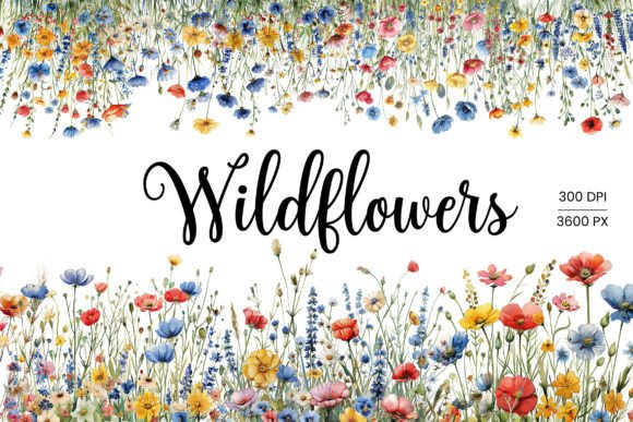 Wildflowers Watercolor Illustrations: A Digital Bouquet for Creatives